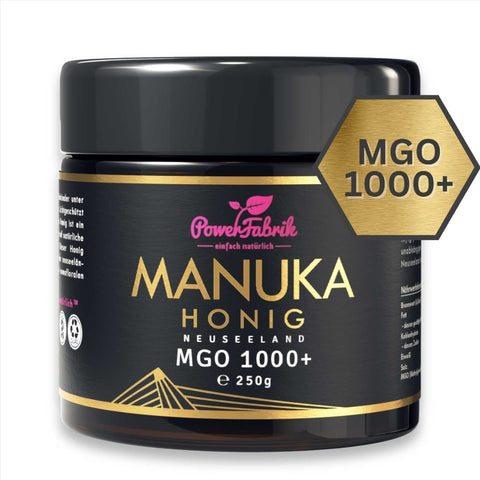 Manuka Honig , MGO 1000+,250 gr. ORIGINAL aus Neuseeland -PowerFabrik