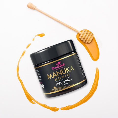 Manuka Honig MGO 1000+, 250g, im Glas, aus Neuseeland - PowerFabrik
