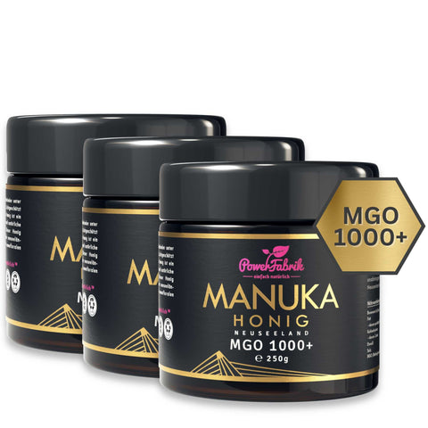 Manuka Honig MGO 1000+, 250g, ORIGINAL aus Neuseeland - PowerFabrik