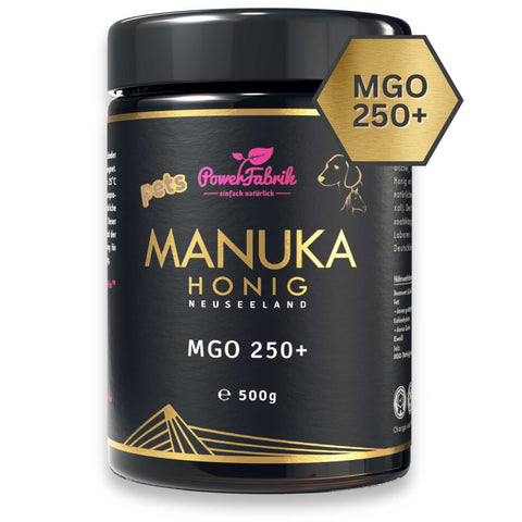 Manuka Honig Pets, MGO 250+, ORIGINAL aus Neuseeland, Manuka für Tiere - PowerFabrik