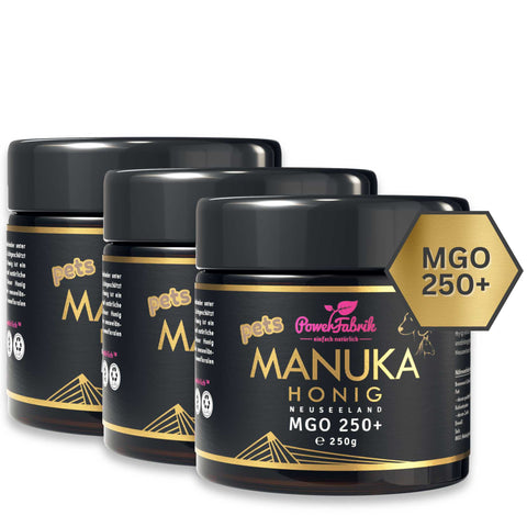 Manuka Honig Pets, MGO 250+, ORIGINAL aus Neuseeland, Manuka für Tiere - PowerFabrik
