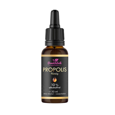 Propolis 10% Extrakt, mit Pipette โ 30ml (alkoholfrei & wasserlรถslich) - PowerFabrik