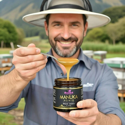 Manuka Honig MGO 1000+, im Glas, Original aus Neuseeland - PowerFabrik