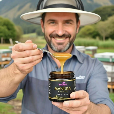 Manuka Honig MGO 1000+, im Glas, Original aus Neuseeland - PowerFabrik