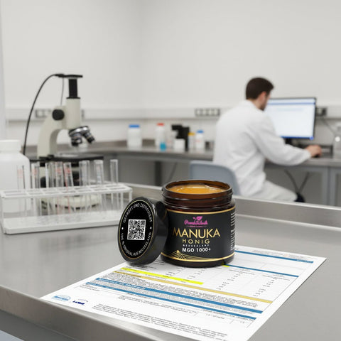 Manuka Honig MGO 1000+, im Glas, Original aus Neuseeland - PowerFabrik