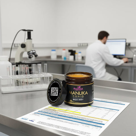 Manuka Honig MGO 800+, im Glas, Original aus Neuseeland - PowerFabrik